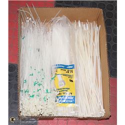 BOX WITH HUNDREDS OF 14.5" ZIP TIES