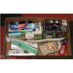 BOX WITH NEW TOILETRIES INCL. DOVE