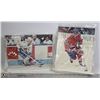 Image 1 : LOT OF TWO 3D HOCKEY PLAYER PICTURES ON STAND,