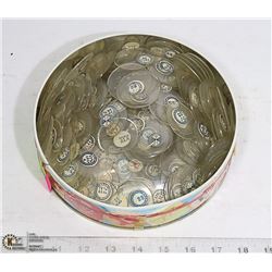 ANTIQUE POCKET WATCH CRYSTALS IN TIN