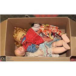 ESTATE BOX OF VINTAGE DOLLS 1950S