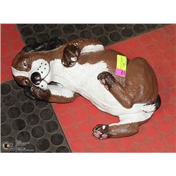 "RUB MY BELLY" PUPPY STATUE