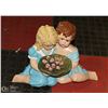 Image 1 : PAIR OF GIRLS CERAMIC STATUE