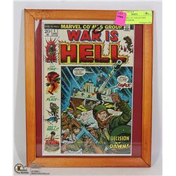 WAR IS HELL #1. COLLECTORS COMIC IN FRAME