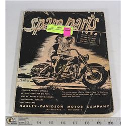 HARLEY DAVIDSON PARTS BOOK FROM 1954