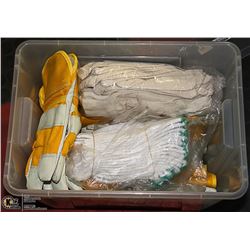 BIN OF WORK GLOVES