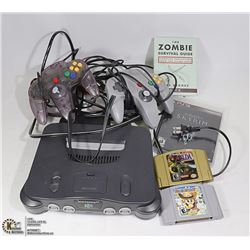 BOX WITH NINTENDO 64 AND 2 GAMES