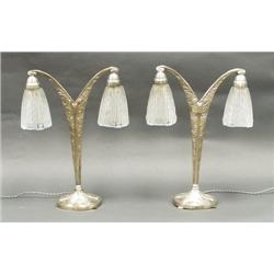 ART DECO - A pair of French bronze and 