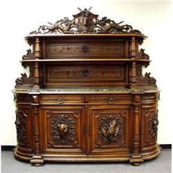 A heavily carved French Transitional st
