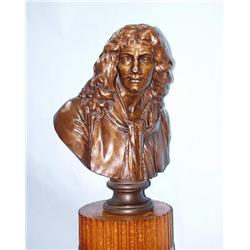 MOLIERE. A finely cast French brown pat