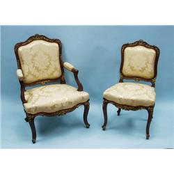 An antique French Louis XV style carved