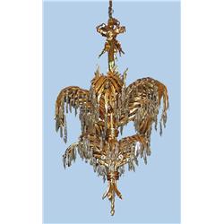 An unusual antique French gilt bronze a