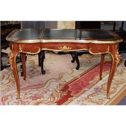 A good Louis XV style mahogany bureau-p