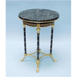 An unusual French Empire style marble a