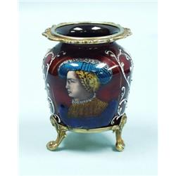 A fine antique French Limoges miniature