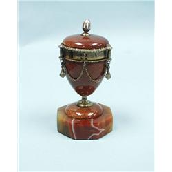 An unusual antique French miniature clo