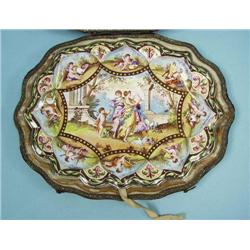 A rare antique Austrian enamel decorate