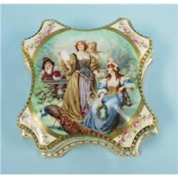 An unusual antique Old Vienna porcelain