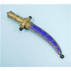 An Austro - Hungarian vermeil dagger wi