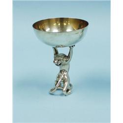 A Scandinavian sterling silver bowl wit