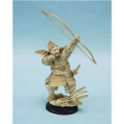 A very good antique Japanese carved ivo