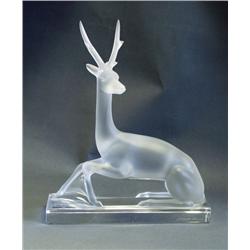 LALIQUE, FRANCE - A frosted glass figur