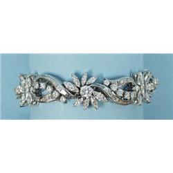 An important platinum and diamond brace