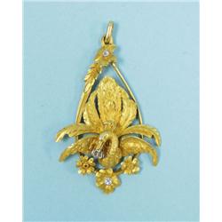 A rare 18 kt. gold Art Nouveau design g
