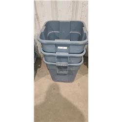 RUBBERMAID SQUARE HEAVY DUTY BINS QTY 3