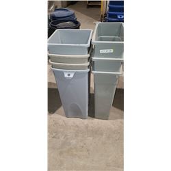 SEVERAL TRASH BINS