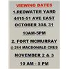 Image 1 : VIEWING DATES AND TIMES