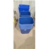 Image 1 : 26 SMALL BLUE RECYCLING CANS