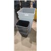 Image 1 : FOURTEEN ASSORTED GARBAGE CANS