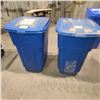 Image 1 : TWO 27" RUBERMAID CANS LARGE