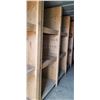 Image 3 : 16'L X 95"H X 51"D SHELVING UNIT  C/W 15 BINS 3/4 PLYWOOD