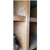 Image 4 : 16'L X 95"H X 51"D SHELVING UNIT  C/W 15 BINS 3/4 PLYWOOD