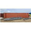 Image 1 : 8 X 8 X 40 SHIPPING CONTAINER  RED (614 212)