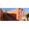 Image 1 : 8 X 8 X 40 SHIPPING CONTAINER  RED (803919)