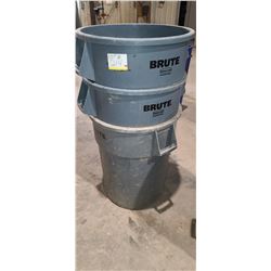 THREE HEAVY DUTY RUBBERMAID 27" CANS