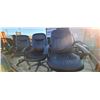 Image 2 : THREE BLACK HIGH BACK CHAIRS