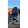 Image 3 : THREE BLACK HIGH BACK CHAIRS