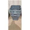 Image 1 : RUBBERMAID SQURE HEAVY DUTY BINS QTY 3
