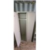 Image 2 : GREY METAL WARDROBE C/W SHELF AND COAT RACK