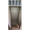 Image 3 : GREY METAL WARDROBE C/W SHELF AND COAT RACK