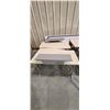 Image 1 : 2 MAPLE COLOUR DESKS WITH TOP SELF LOCATED IN FORT MCMURRAY