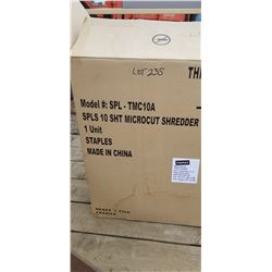 NEW- TEN SHEET MICROCUT SHREDDER MODEL SPL-TMC10A