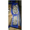 Image 10 : LARE QUANTITY OF PART BINS FULL OF ELECTRICAL COMPONENTS , NUTS, BOLTS, FITTINGS