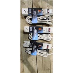 6 OUTLET POWER BAR NEW QTY 3