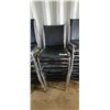 Image 4 : 29 BLACK STACKING CHAIRS - LOCATED IN FORT MCMURRAY