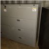 Image 2 : FOUR DRAWED FILING CABINET - DOUBLE
